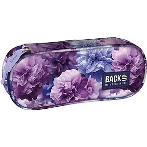 BackUp virágos ovális tolltartó – Peony Flowers