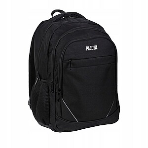 BeUniq fekete iskolatáska, hátizsák 45 cm – 3 rekeszes