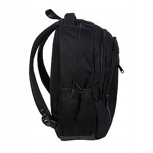 BeUniq fekete iskolatáska, hátizsák 45 cm – 3 rekeszes