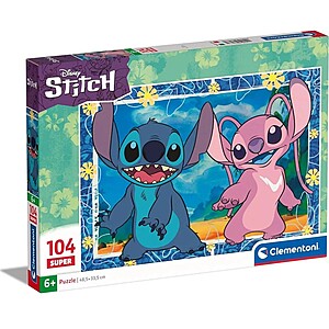 Clementoni Supercolor Stitch puzzle 104 db-os – Stitch és Angel