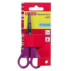 Herlitz hegyes iskolai olló balkezes 13 cm – többféle színben