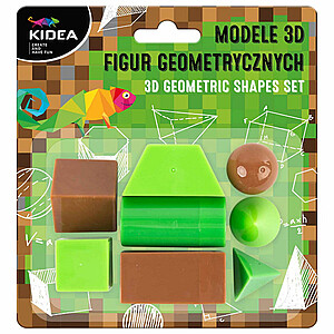 Kidea 3D geometriai formák 8 db-os Game
