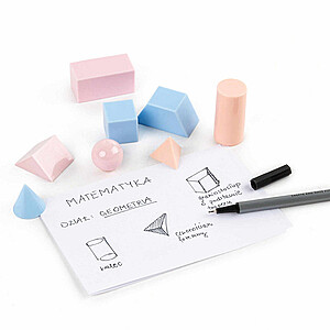 Kidea 3D geometriai formák 8 db-os pasztell