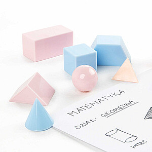 Kidea 3D geometriai formák 8 db-os pasztell