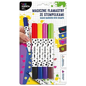 Kidea varázslatos filctoll készlet nyomdával 4 db-os