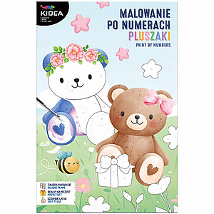 Kidea szám szerinti kifestő – maci