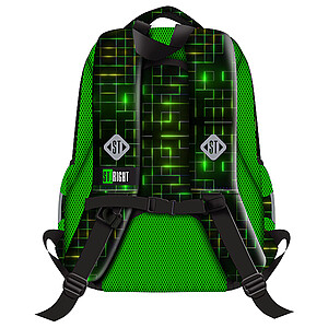 St. Right ergonomikus iskolatáska, hátizsák 39 cm – Neon Pad