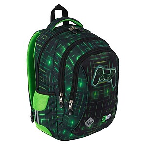 St. Right iskolatáska, hátizsák SZETT 39 cm – Neon Pad