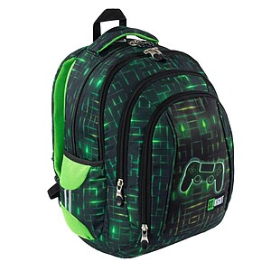St. Right iskolatáska, hátizsák SZETT 43 cm – Neon Pad