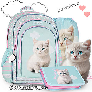 Starpak cicás iskolatáska, hátizsák SZETT – Pawsitive