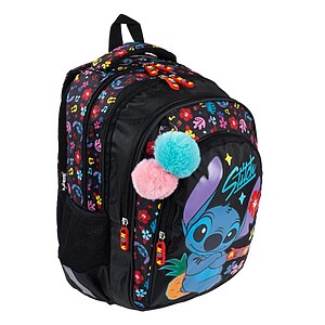 Stitch iskolatáska, hátizsák SZETT – Black Aloha