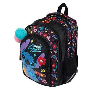 Stitch iskolatáska, hátizsák SZETT – Black Aloha