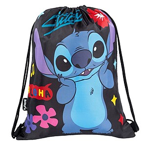 Stitch iskolatáska, hátizsák SZETT – Black Aloha