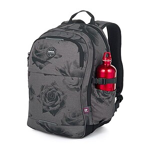 Topgal ergonomikus iskolatáska hátizsák RONY – Black Rose