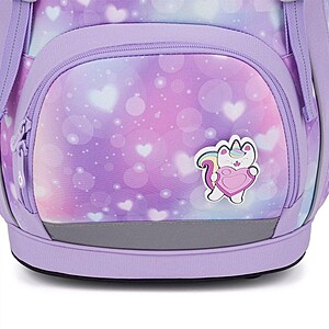 Topgal merevfalú iskolatáska csatos KIRA – Purple Heart
