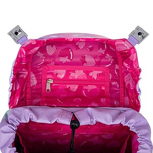 Topgal merevfalú iskolatáska csatos KIRA – Purple Heart