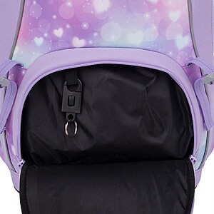 Topgal merevfalú iskolatáska csatos KIRA – Purple Heart