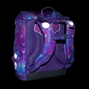 Topgal merevfalú iskolatáska csatos KIRA – Purple Heart