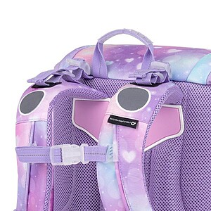 Topgal merevfalú iskolatáska csatos KIRA – Purple Heart