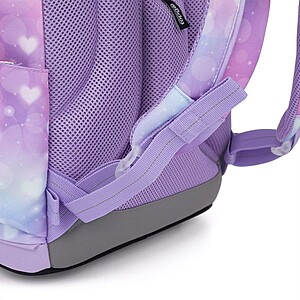 Topgal merevfalú iskolatáska csatos KIRA – Purple Heart