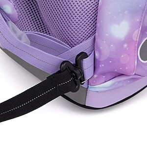 Topgal merevfalú iskolatáska csatos KIRA – Purple Heart