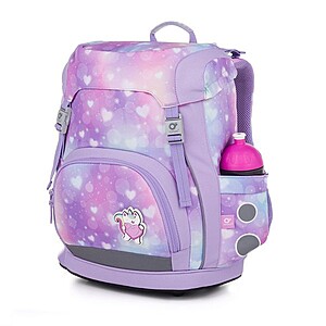 Topgal merevfalú iskolatáska csatos KIRA – Purple Heart