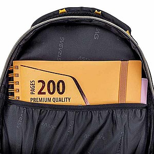 Astra cicás ergonomikus iskolatáska, hátizsák 39 cm – Fluffy Black