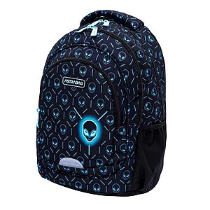 Astra ergonomikus iskolatáska, hátizsák 39 cm – Neon Ufo