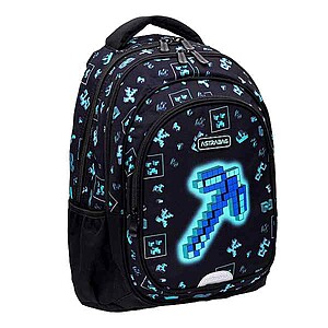 Astra ergonomikus iskolatáska, hátizsák – Dark Pixel