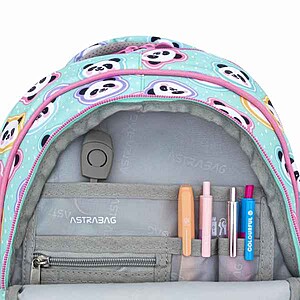 Astra pandás ergonomikus iskolatáska, hátizsák 39 cm – Minty