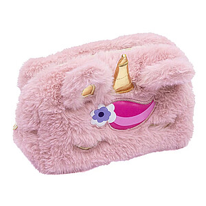 Astra szőrmés szögletes tolltartó, neszesszer – Fluffy Unicorn