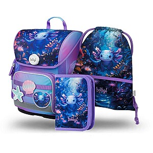 Baagl ergonomikus iskolatáska SZETT – Axolotl Original
