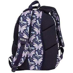 BackUp ergonomikus iskolatáska hátizsák SZETT – Butterfly