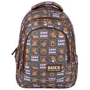 BackUp ergonomikus iskolatáska hátizsák – Cute Capybara