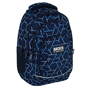 BackUp iskolatáska hátizsák – Blue Geometric