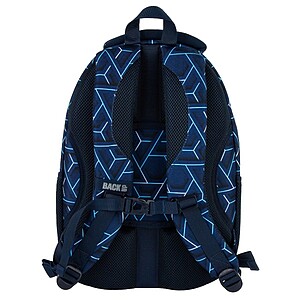 BackUp iskolatáska hátizsák – Blue Geometric