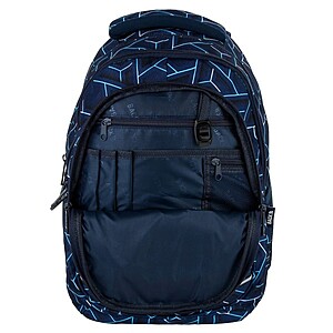 BackUp iskolatáska hátizsák – Blue Geometric