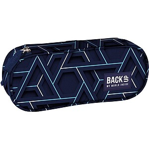 BackUp ovális tolltartó – Blue Geometric