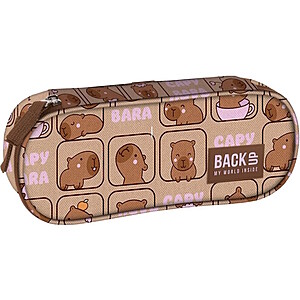BackUp ovális tolltartó – Capybara Happy
