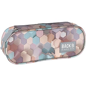BackUp ovális tolltartó – Pastel Hexagon