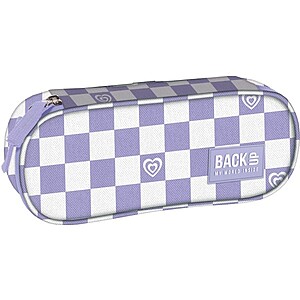 BackUp ovális tolltartó – Purple Checked