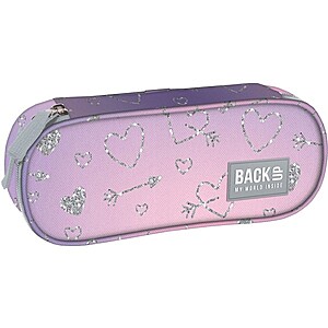 BackUp ovális tolltartó – Silver Hearts