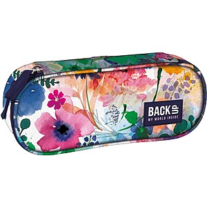 BackUp ovális tolltartó – Watercolor Flowers