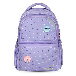 Belmil ergonomikus iskolatáska hátizsák – Purple Dots