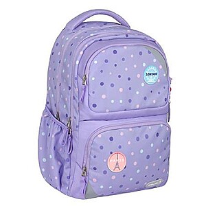 Belmil ergonomikus iskolatáska hátizsák – Purple Dots