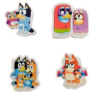 Bluey figurás radír szett 4 db-os