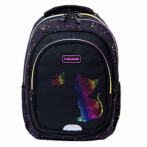 HEAD cicás ergonomikus iskolatáska, hátizsák 39 cm – Rainbow Kitty
