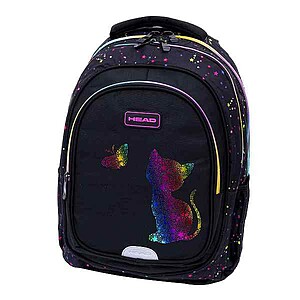 HEAD cicás ergonomikus iskolatáska, hátizsák – Rainbow Kitty
