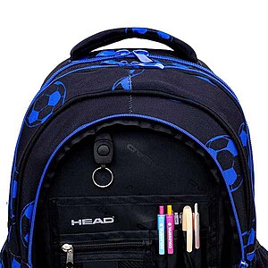 Head focis ergonomikus iskolatáska, hátizsák 39 cm – Blue Neon