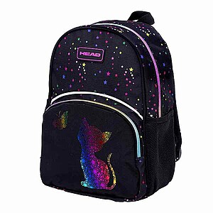 Head kisméretű cicás hátizsák – Rainbow Kitty